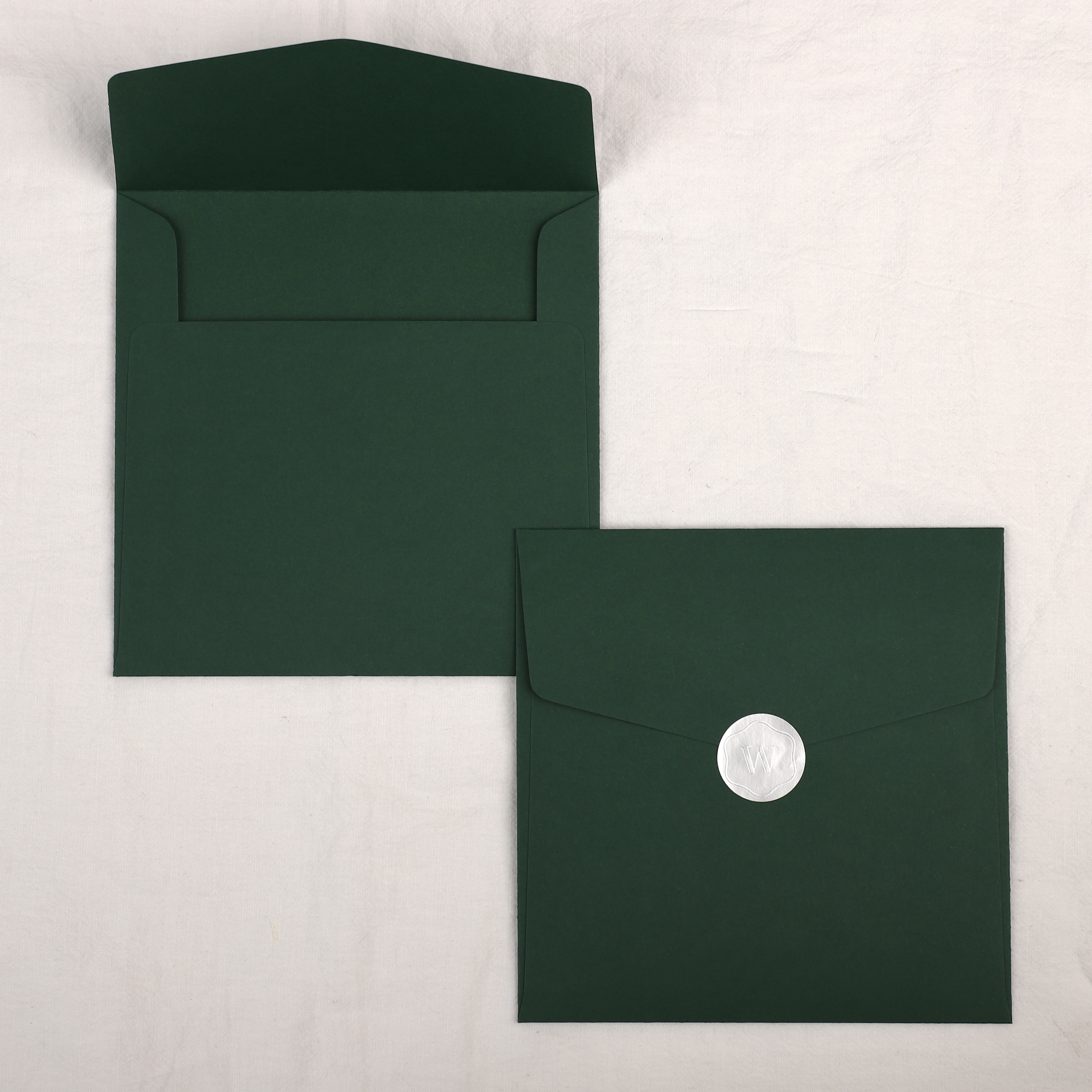 [자체 제작] 140x140mm 컬러 자켓 봉투 청첩장 웨딩 초대장 엽서 정사각 50p - 상세 이미지 3