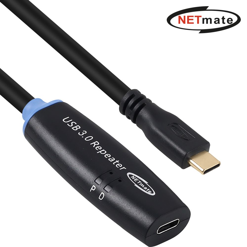 강원전자 넷메이트 USB3.0 C타입 연장 리피터 5m CBL-302CMCF-5P - 상품 이미지