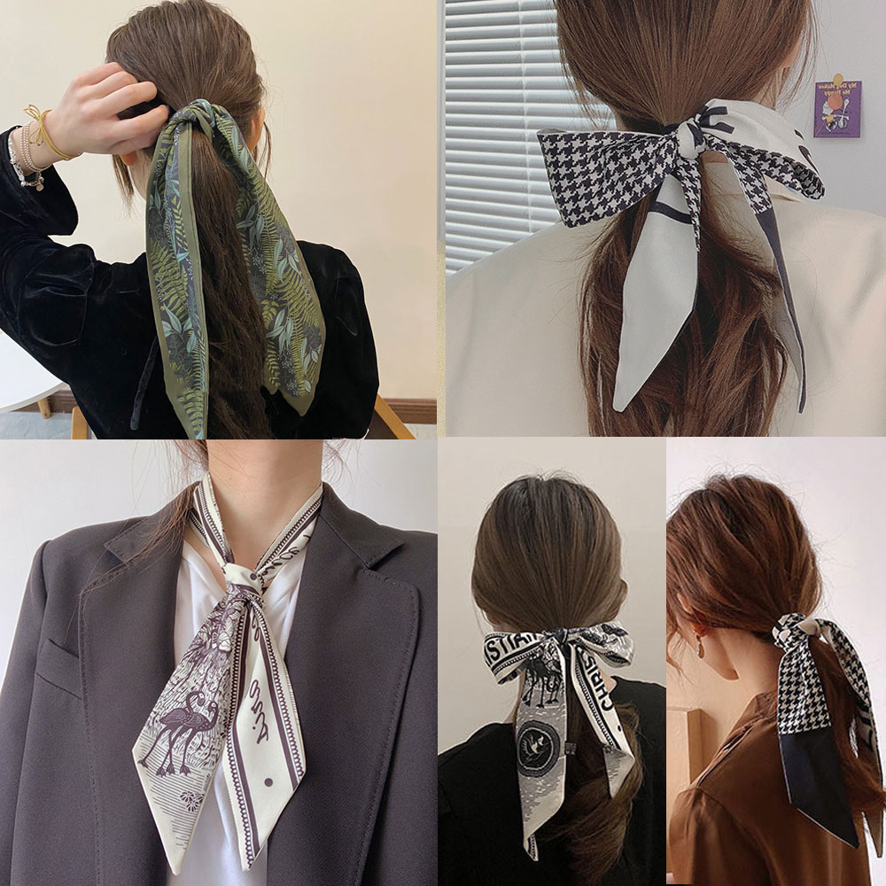 미니 타이 스카프 방도 넥보우 가방 손잡이 쁘띠 레터링