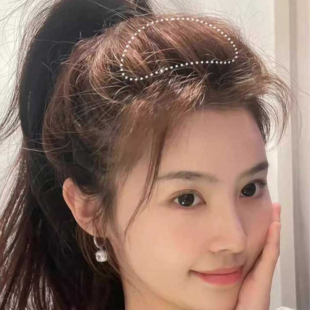 볼륨 윗머리 가발 빗핀 앞머리 헤어뽕 머리뽕 정수리볼륨 인모 뽕삔 - 상세 이미지 5