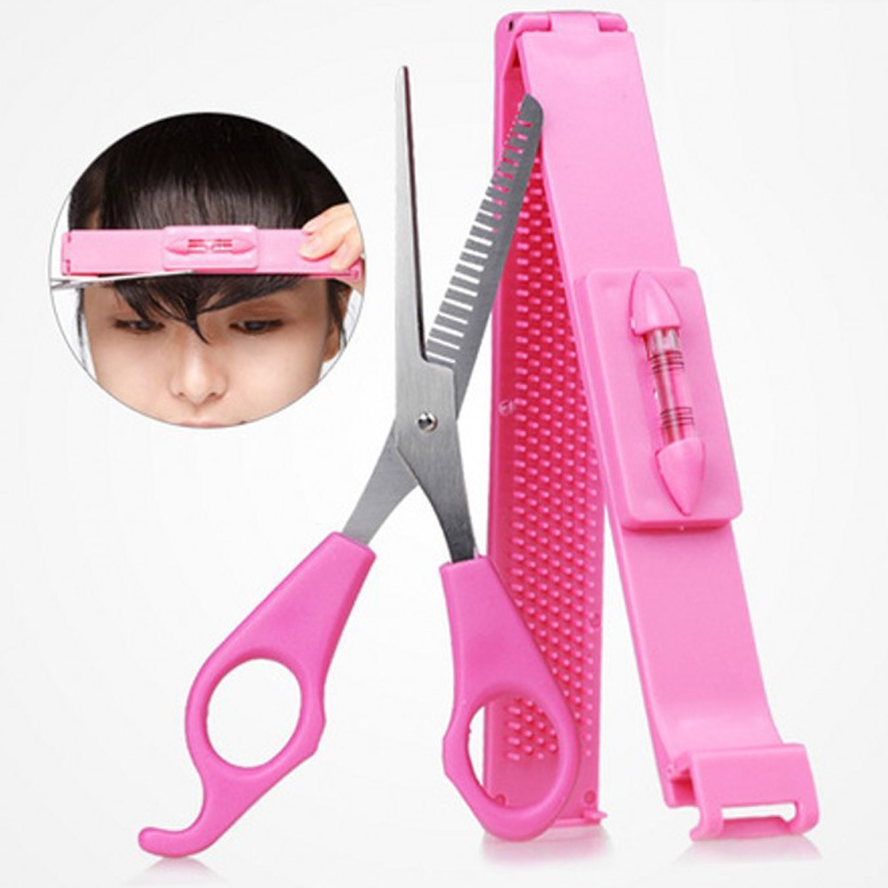 셀프 앞머리 키트 자르기 컷트 혼자 툴 커트 헤어컷 집에서 가위 머리소품