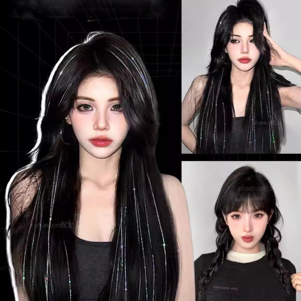 홀로그램 헤어 브릿지 붙임 머리 피스 부분 가발 - 상세 이미지 4