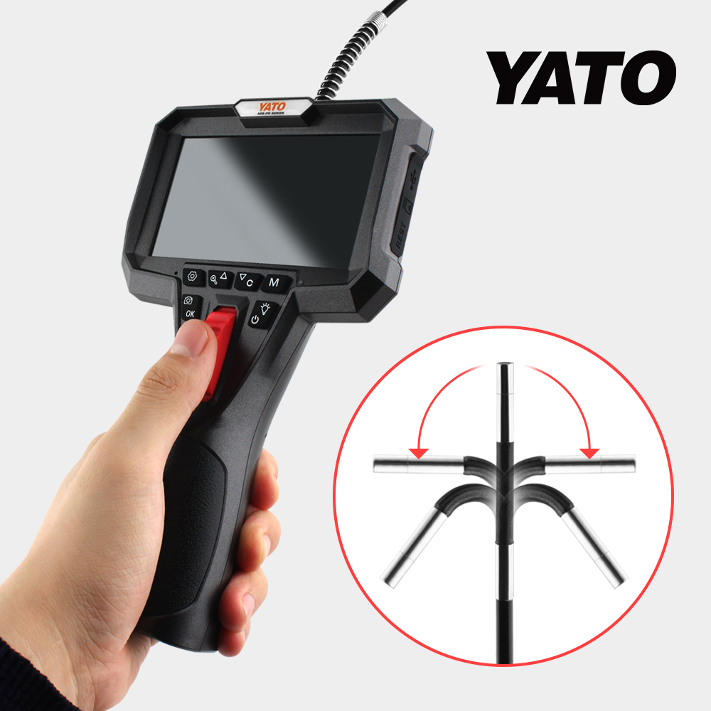 야토 산업용 내시경 카메라 회전식 헤드 1미터 컨트롤 하수구 수도관 배관 탐지 누수 촬영 제품 이미지