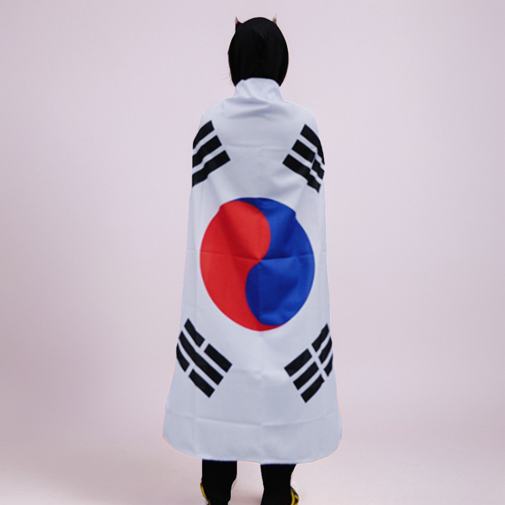 태극기망토 집회 시위 응원 가정용 국산 대형 태극기 7호 - 상세 이미지 2