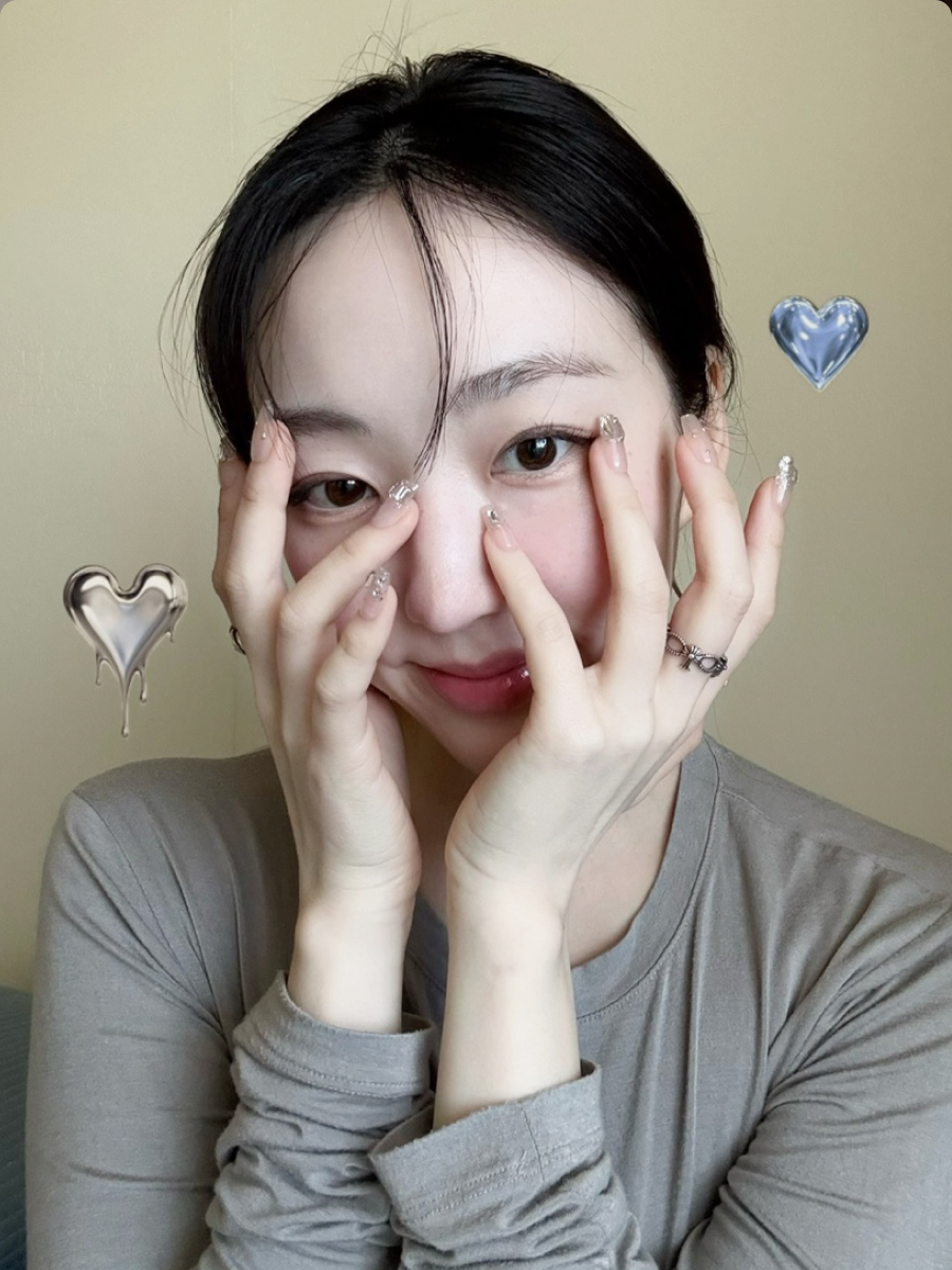 핑거힐 베이지 크라운 코핀 수제네일팁 이미지 8
