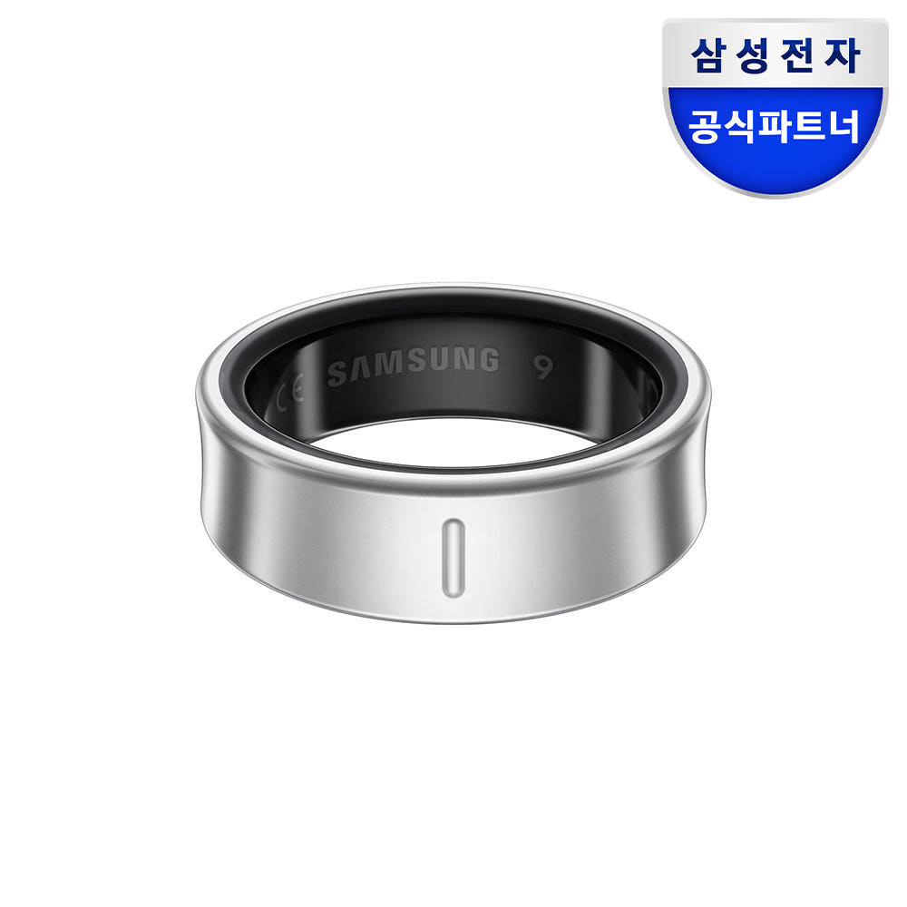갤럭시 링 블랙 및 실버 디자인