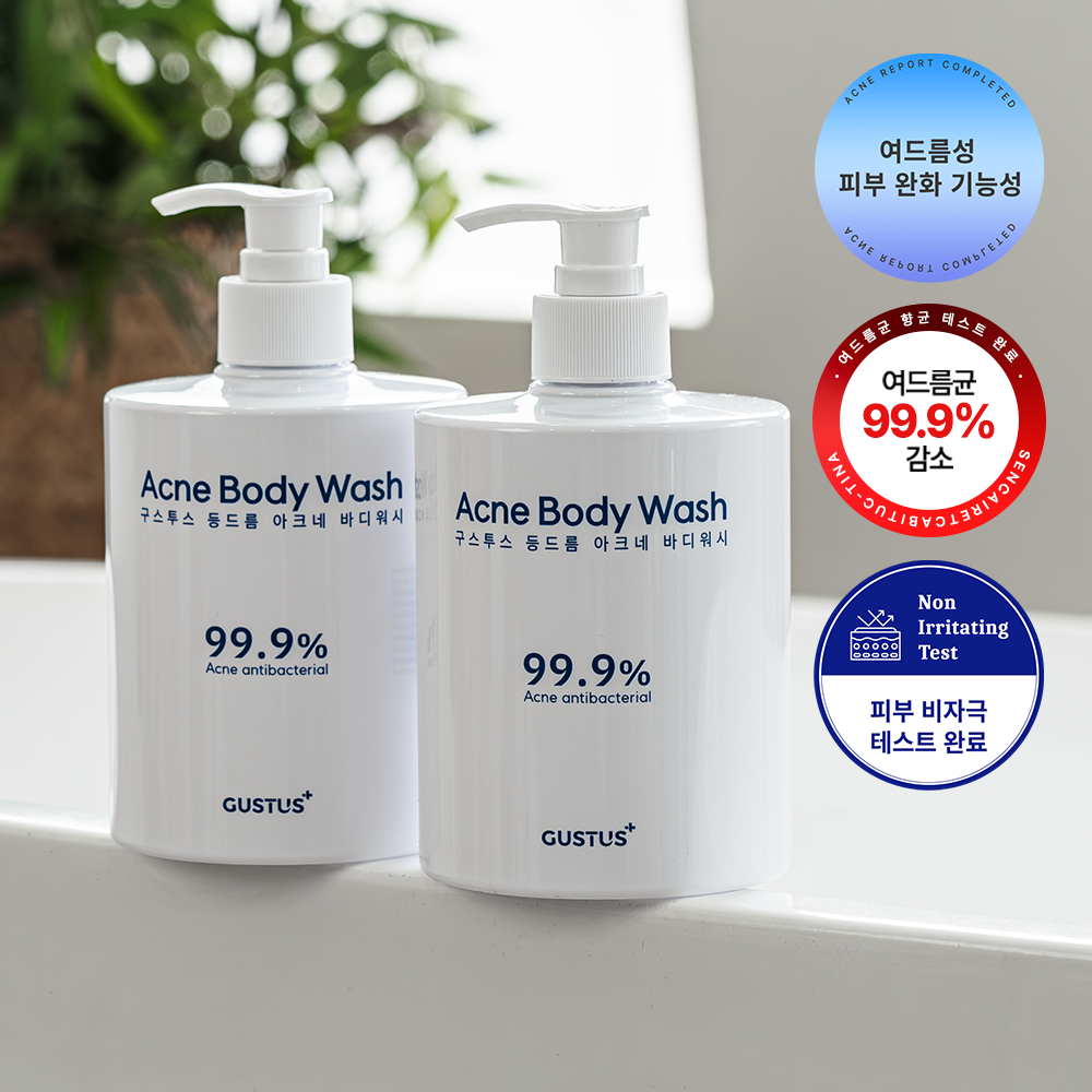 구스투스 등드름 바디워시 쿨링 쿨 아크네 여드름 바하 플로럴머스크, 500ml, 1개 - 상세 이미지 4