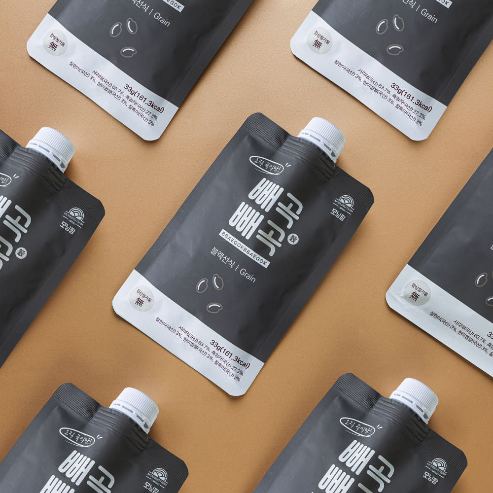 빼곡빼곡 블랙선식 국산 미숫가루 아침 식사대용 선식 곡물 단백질 쉐이크 33g 10개입