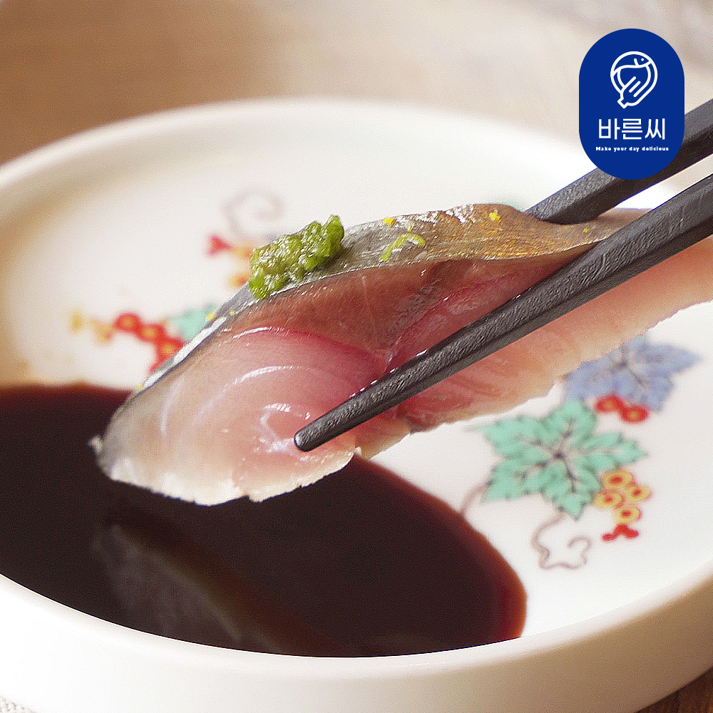 국산 고등어회 시메사바 생고등어로 만든 고등어초회 세트 소스포함