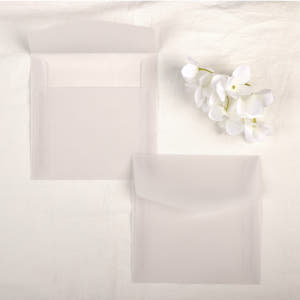 [자체 제작] 140x140mm 고품질 정사각 트레싱지 봉투 청첩장 반투... 실사용 후기 | 효과 있을까? - 상품 이미지 2