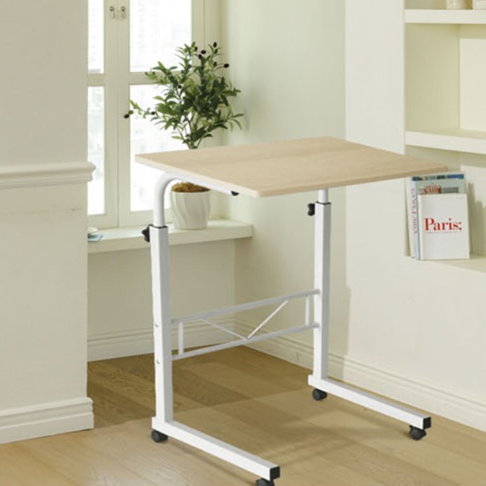 침대 테이블 높이조절 사이드 티테이블 미니 이동식 베드 키높이 쇼파용 ㄷ자 중형