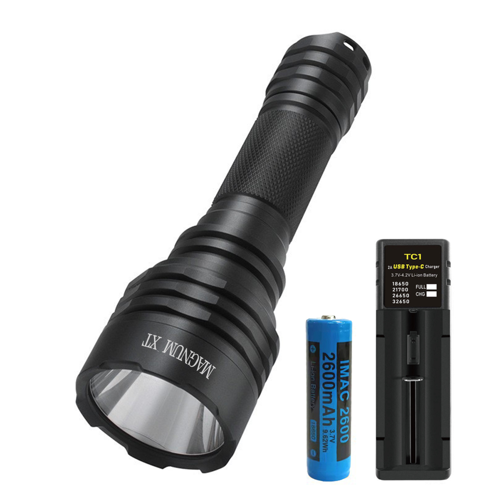 XT LED 후레쉬 1단 단일모드 장거리 사냥 전술 군인 휴대용 써치라이트 손전등 랜턴