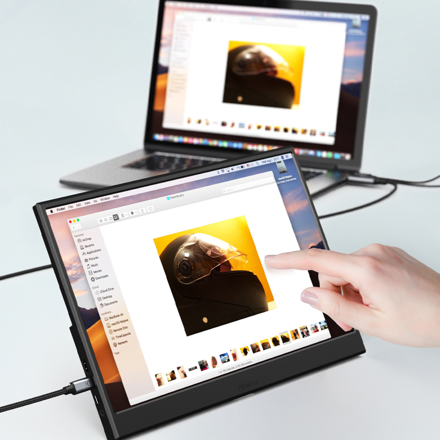 케이블타임 HDMI to USB-C 타입 출력 보조 서브 모니터 연결 케이블 4K 60Hz 2m - 상세 이미지 2