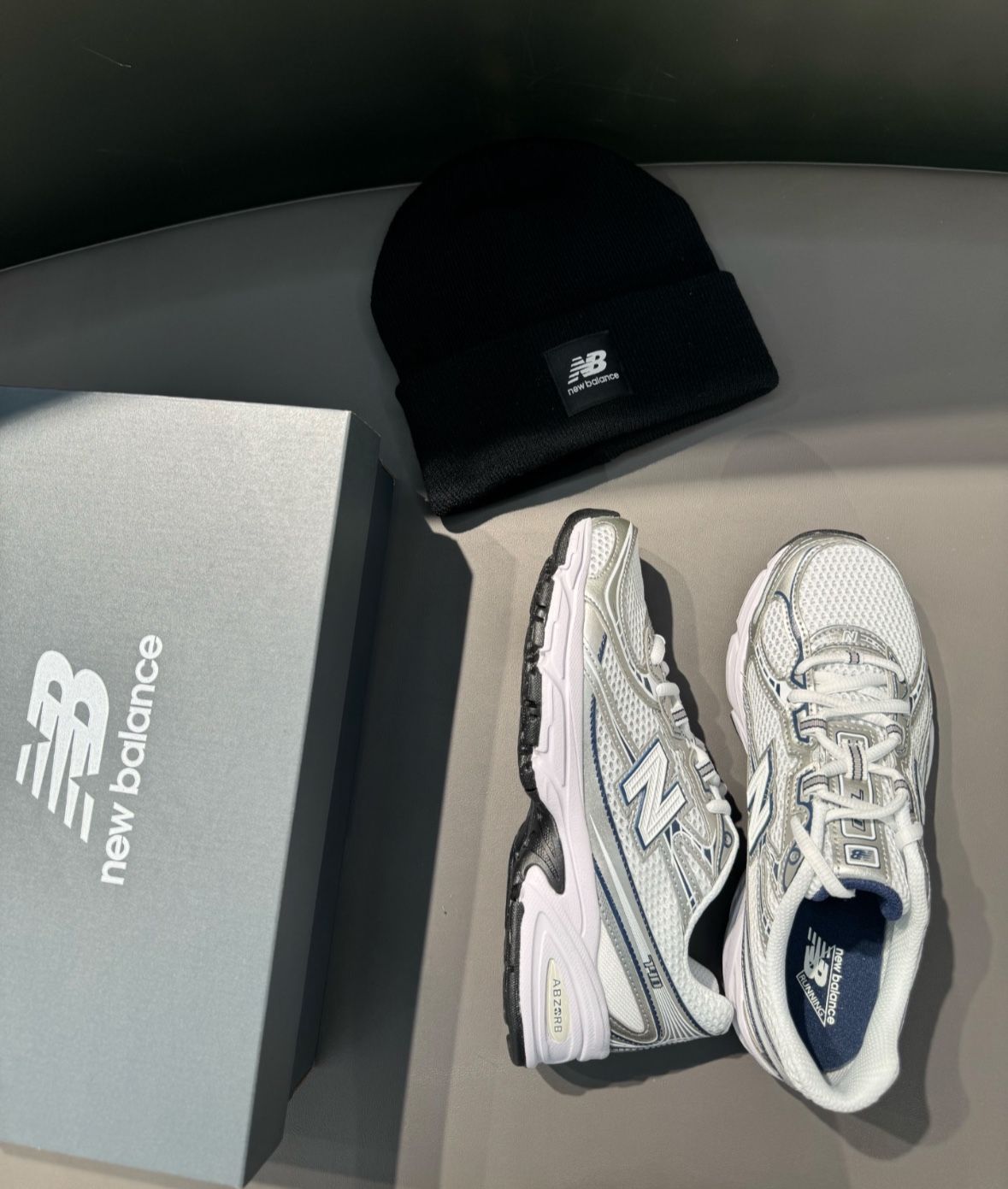 뉴발란스 740 New White Navy GR740WN 이미지 6