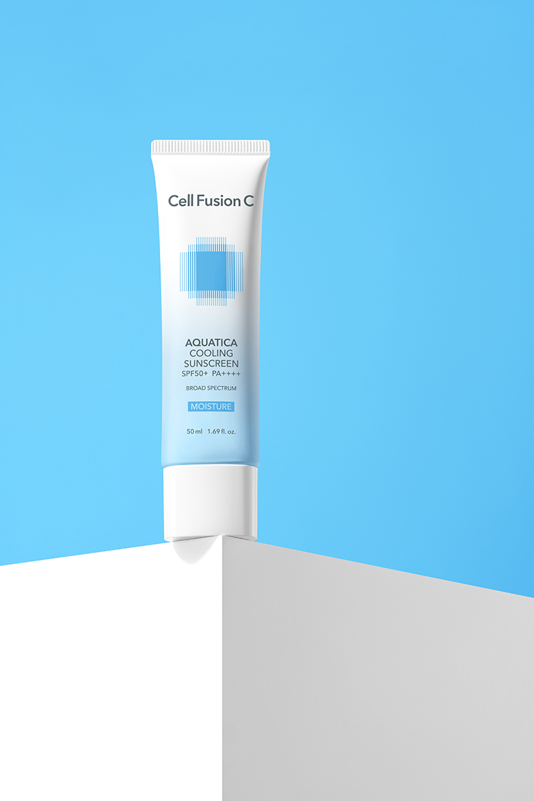 셀퓨전씨 아쿠아티카 쿨링 썬스크린 50ml SPF50+ PA++++ / 데일리 저자극 수분 선크림 이미지 4