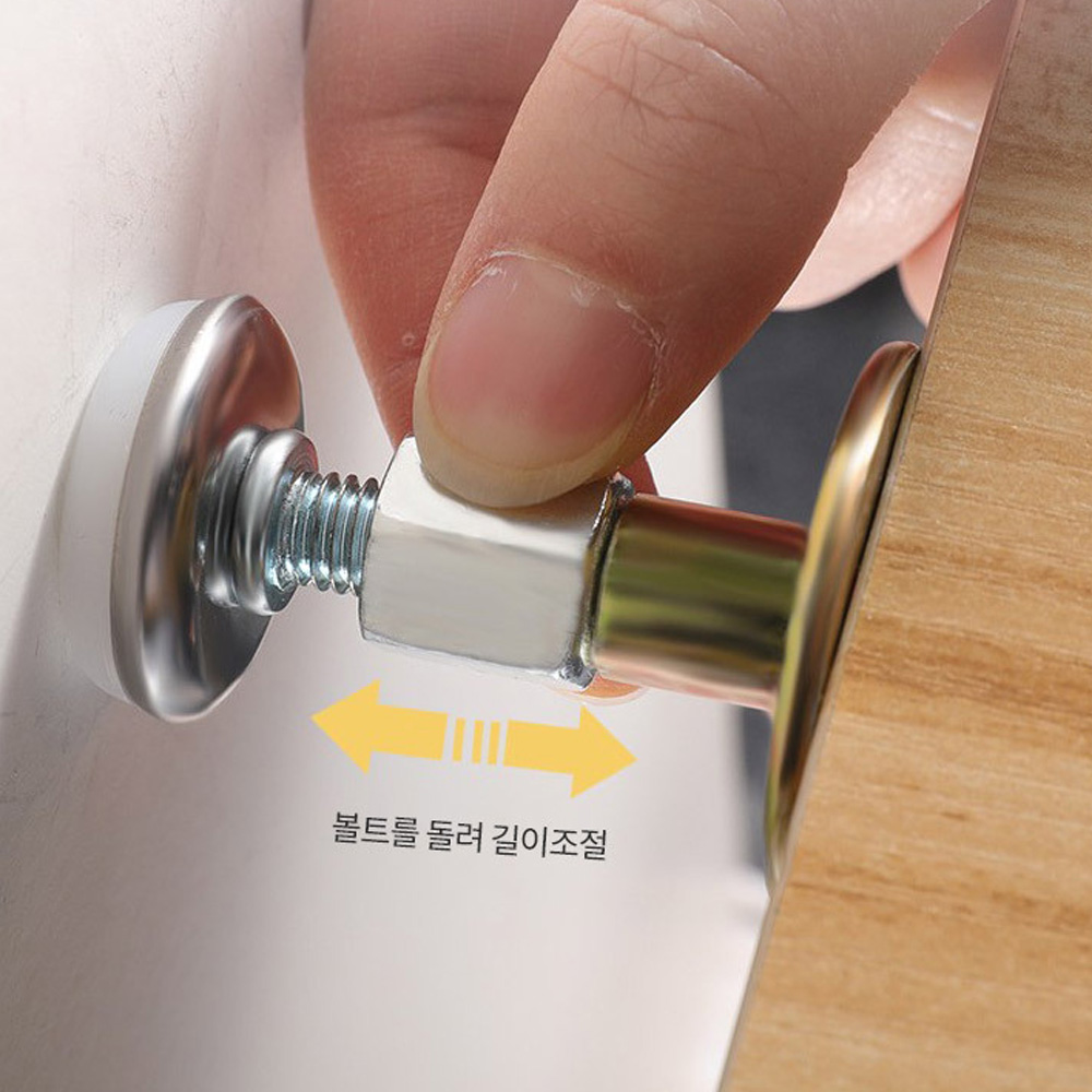가구 침대헤드 고정 스토퍼 책상 가구흔들림방지 - 메인 이미지