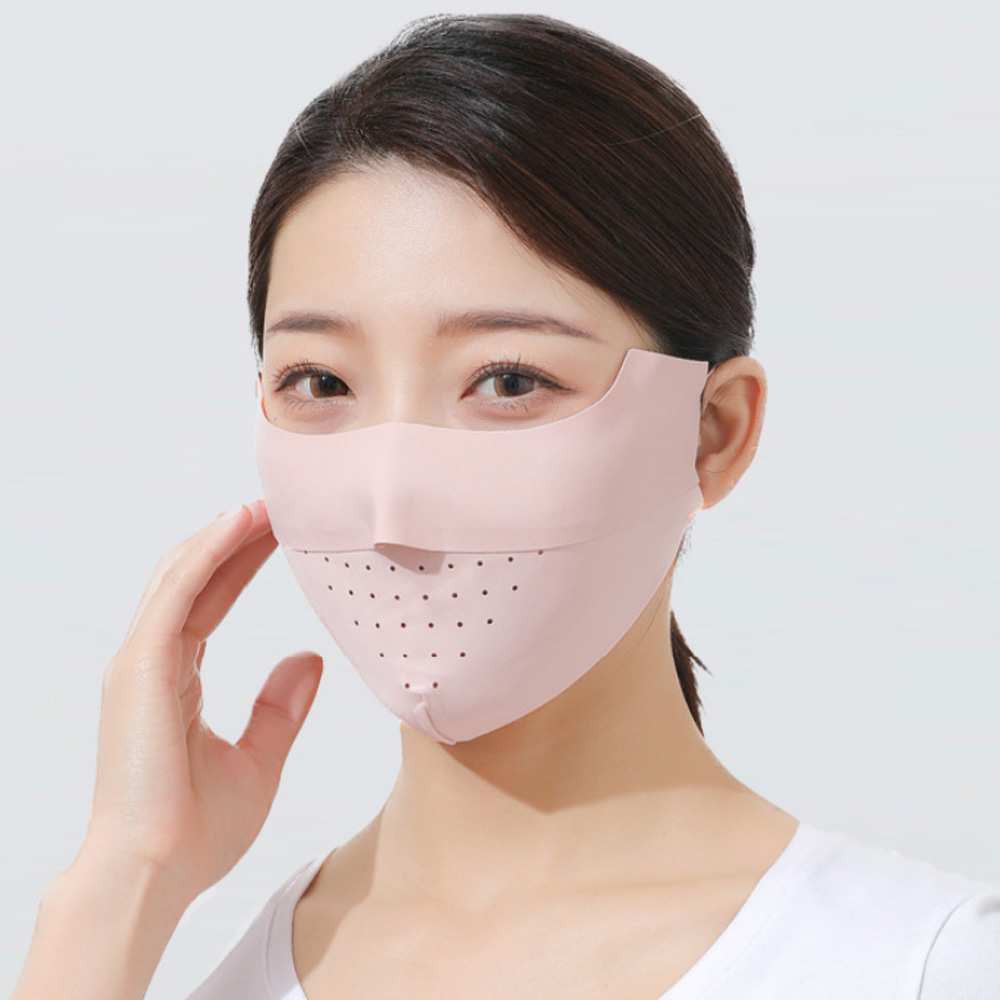 통풍 마스크 냉감 기미 숨쉬는마스크 귀편한 운동용 여름 안면 쿨 스포츠 자외선차단 - 상세 이미지 3