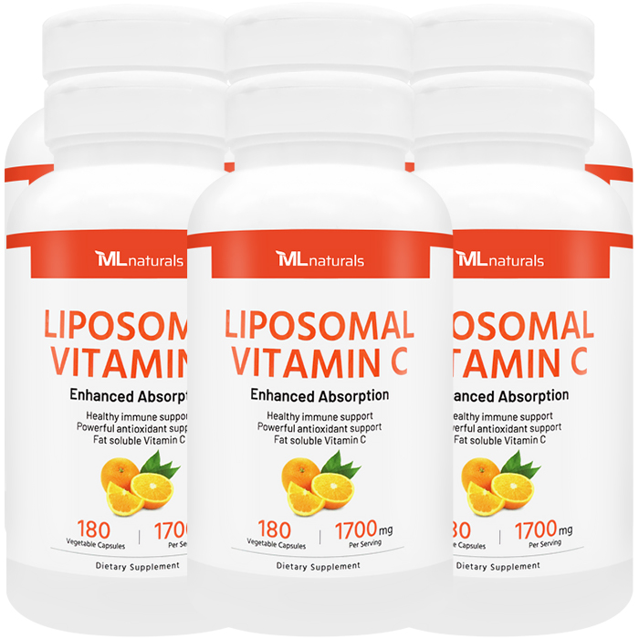 마이라이프내추럴스 리포좀 비타민C 1700mg 180야채캡슐 180캡슐, 6개 - 메인 이미지