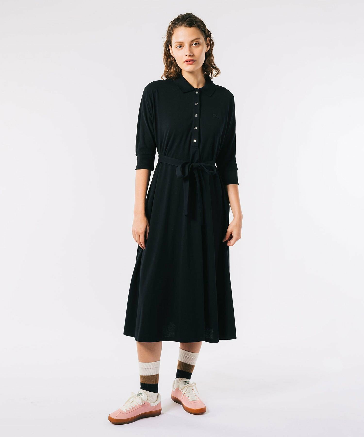 라코스테 LACOSTE 돌먼 슬리브 맥시 롱치마 EF360LJ 5컬러 - 상세 이미지 4