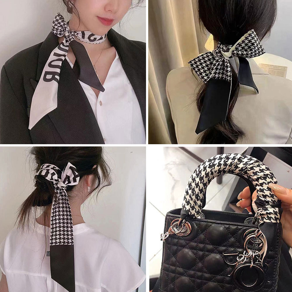 미니 타이 스카프 방도 넥보우 가방 손잡이 쁘띠 레터링