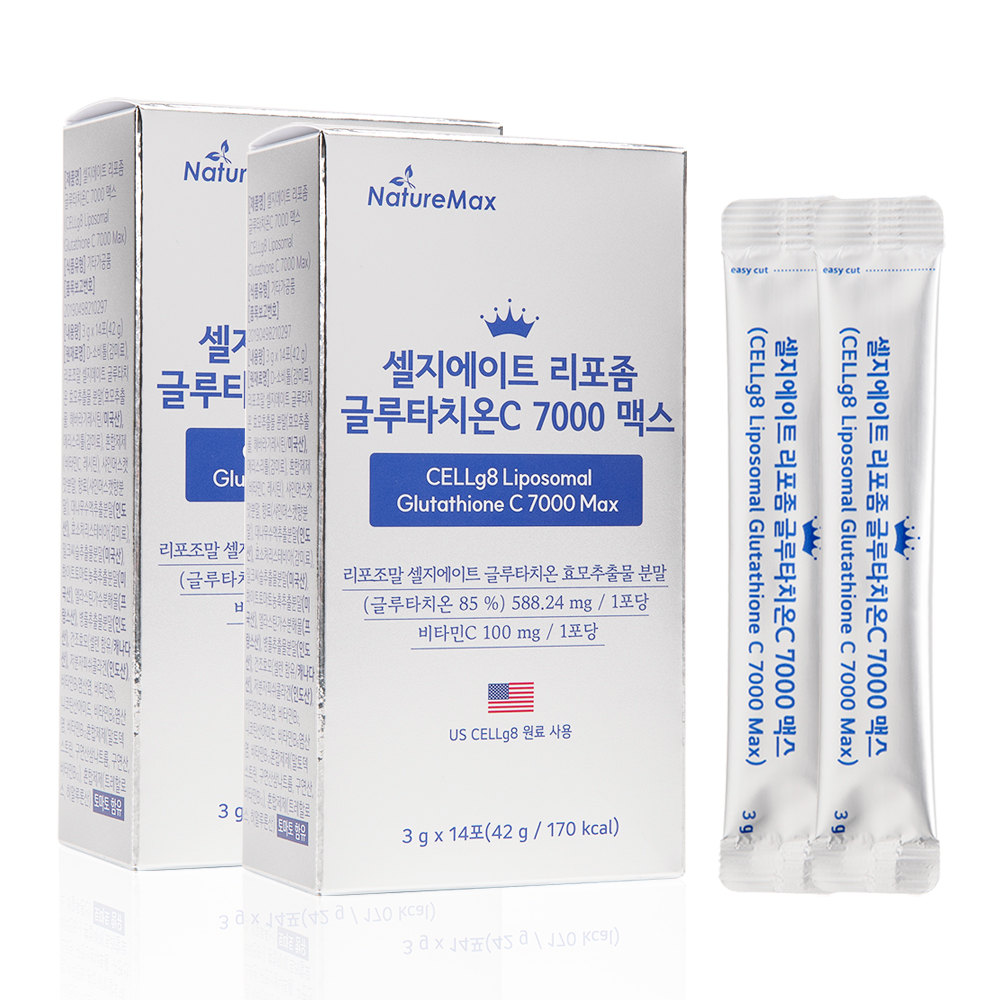 순수함량 500mg 셀지에이트 리포좀 글루타치온C 7000 맥스 14포, 2개 제품 이미지