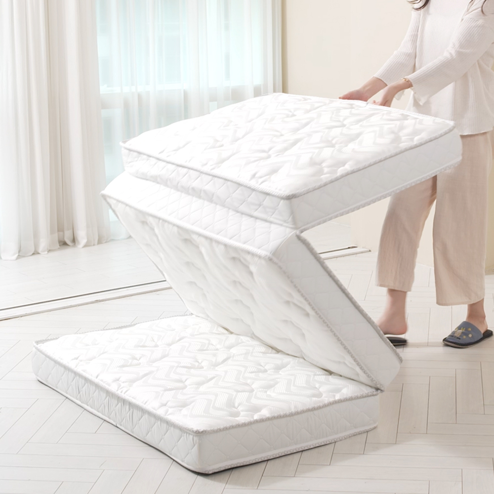 나코자요 허리에좋은 바닥매트 단단한 폴딩 3단 접이식매트리스 아기숙면패드 수면토퍼 MS