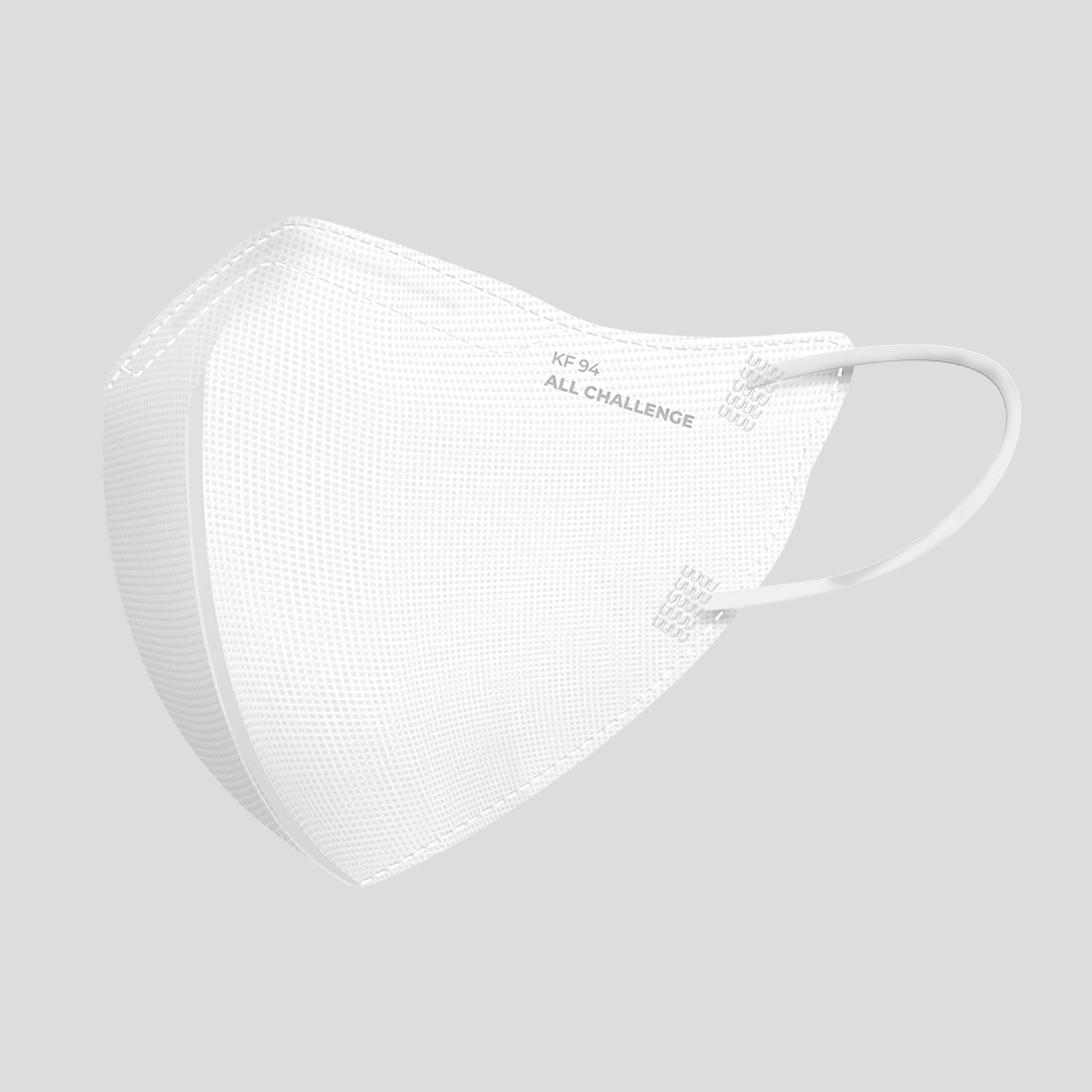 올챌린지 플러스 KF94 마스크 새부리형 50매+50매 국산 사계절용 덴탈마스크 대형