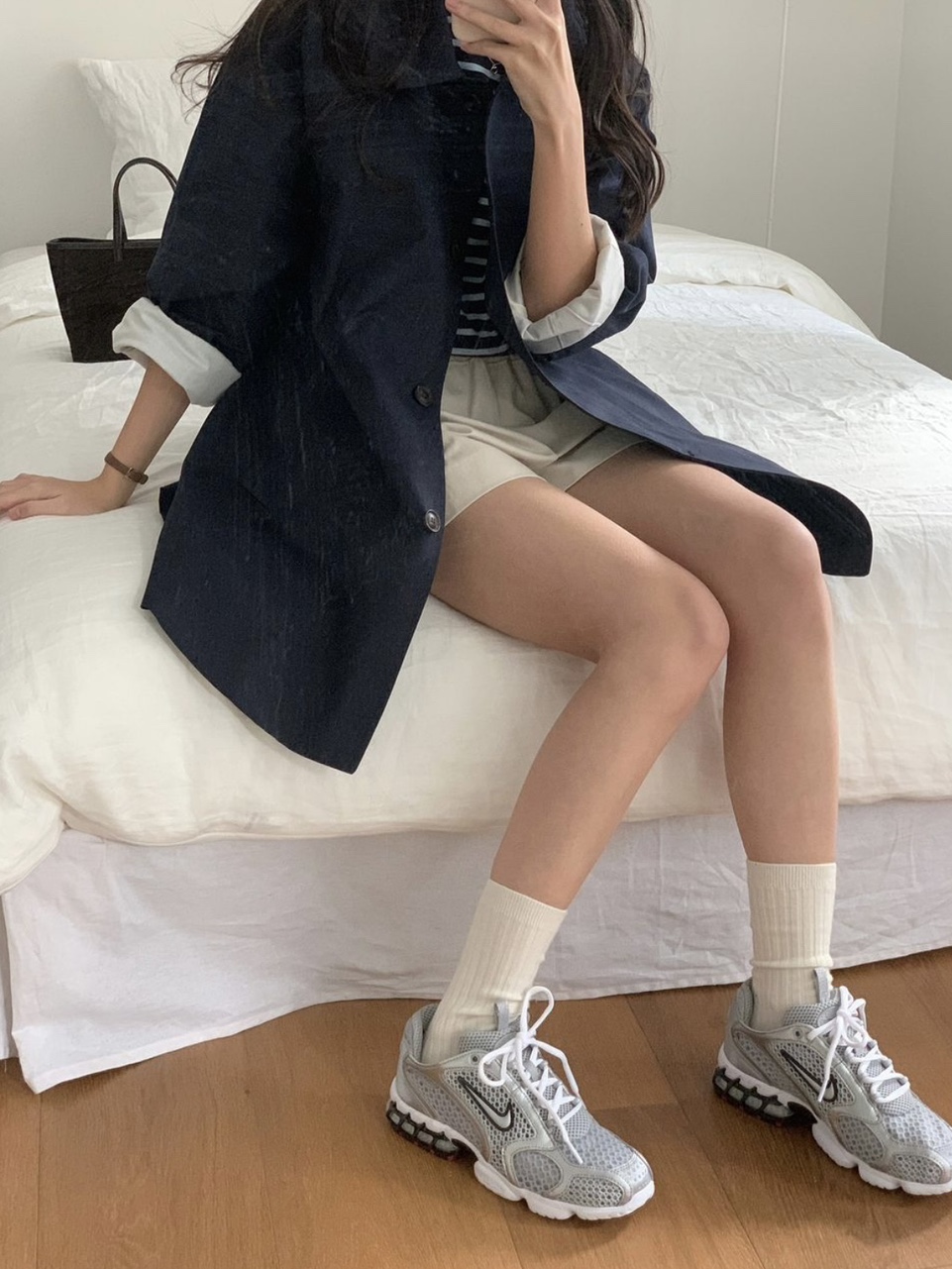 [당일출고/봄코트🌸] 루즈핏 하프트렌치코트 바바리코트 하프코트 트렌치자켓 (데일리룩/나들이룩/벚꽃룩/개강룩) 상세 이미지 35