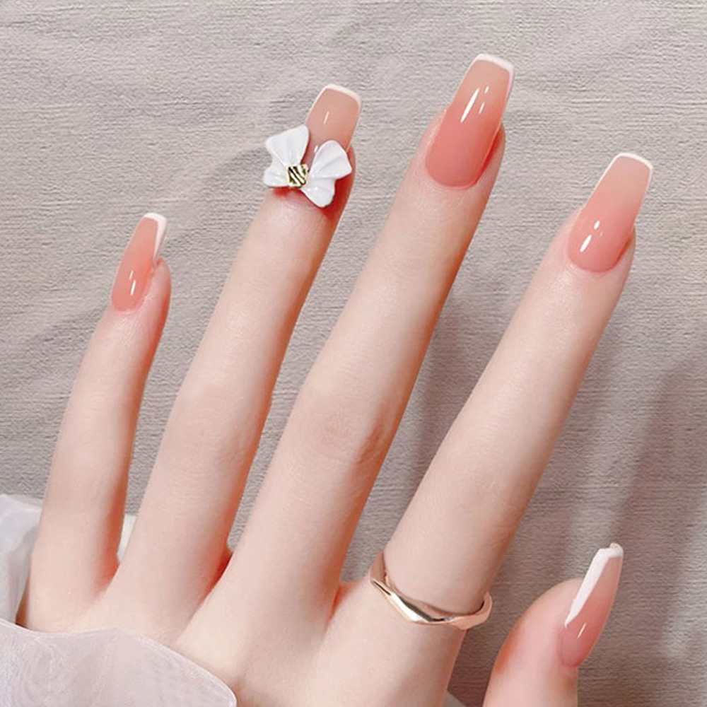 투명 셀프 프렌치 네일 스탬프 양면 꾹꾹이 젤네일 아트 재료 - 상세 이미지 4
