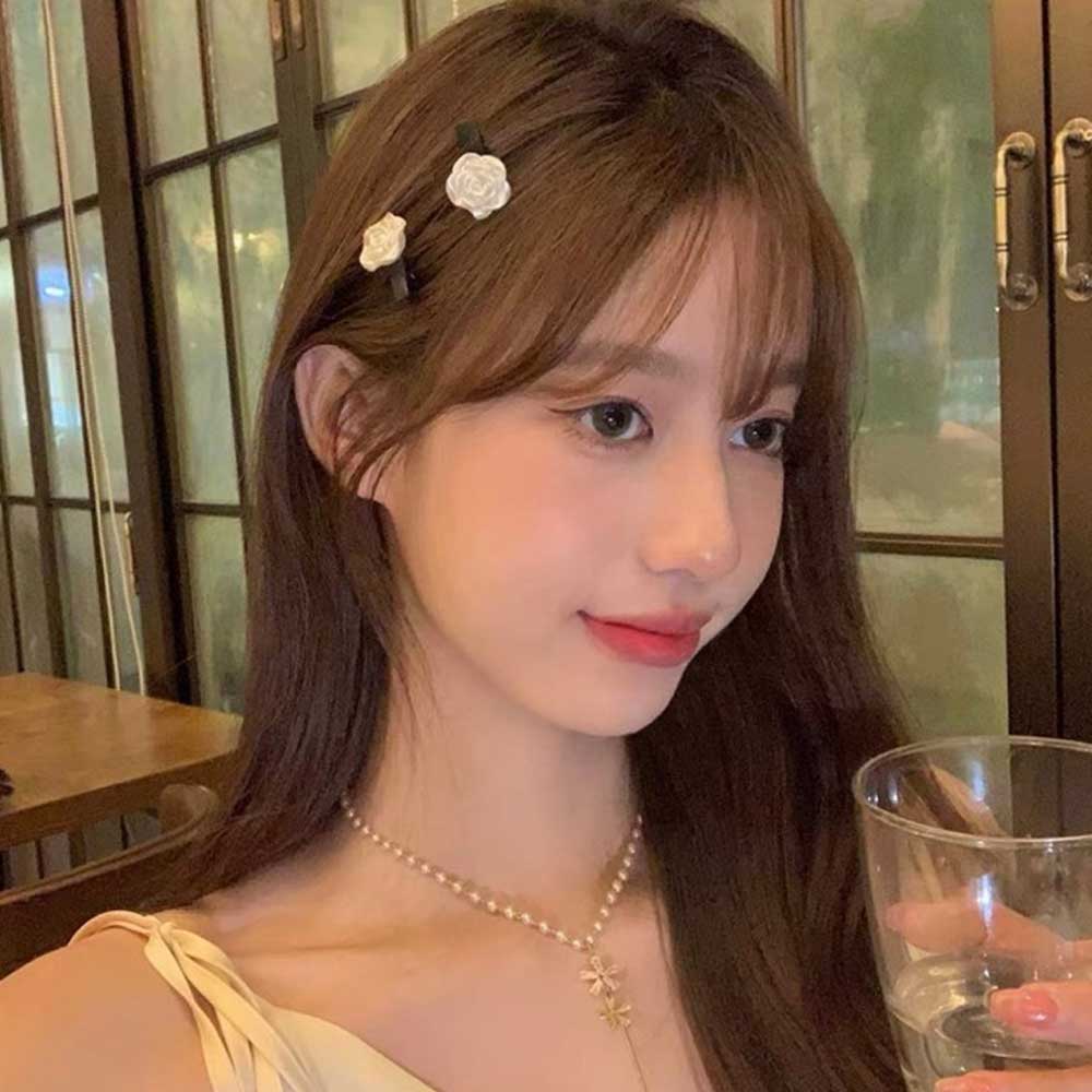 미니 장미 집게핀 헤어 머리집게 집게머리핀 삔 소형 여성 - 상품 이미지