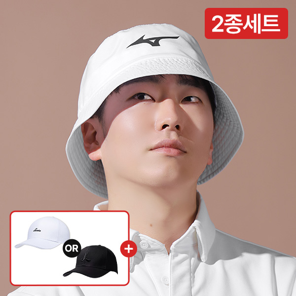 [2종세트] 미즈노 RB 버킷햇 + 리카타 맥시 캡 골프모자