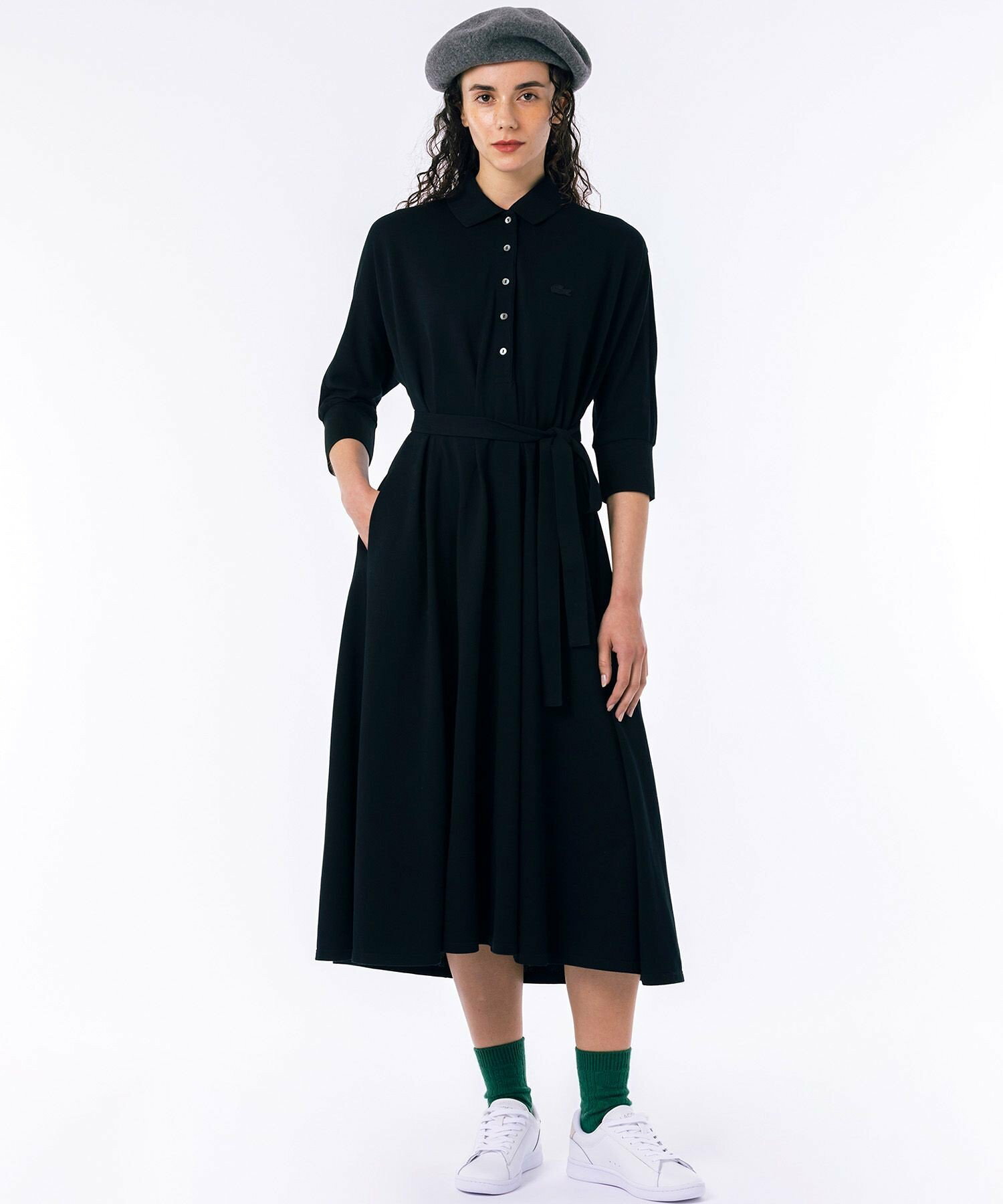 라코스테 LACOSTE 돌먼 슬리브 맥시 롱치마 EF360LJ 5컬러 - 상품 이미지