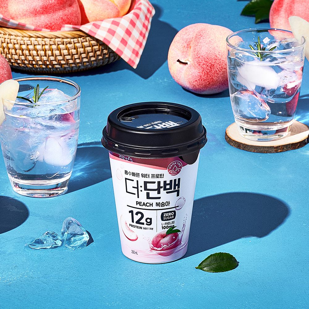 [소비기한 11월 24일] 빙그레 더단백 워터 프로틴 복숭아 250ml 10개 단백질 음료 - 상세 이미지 3