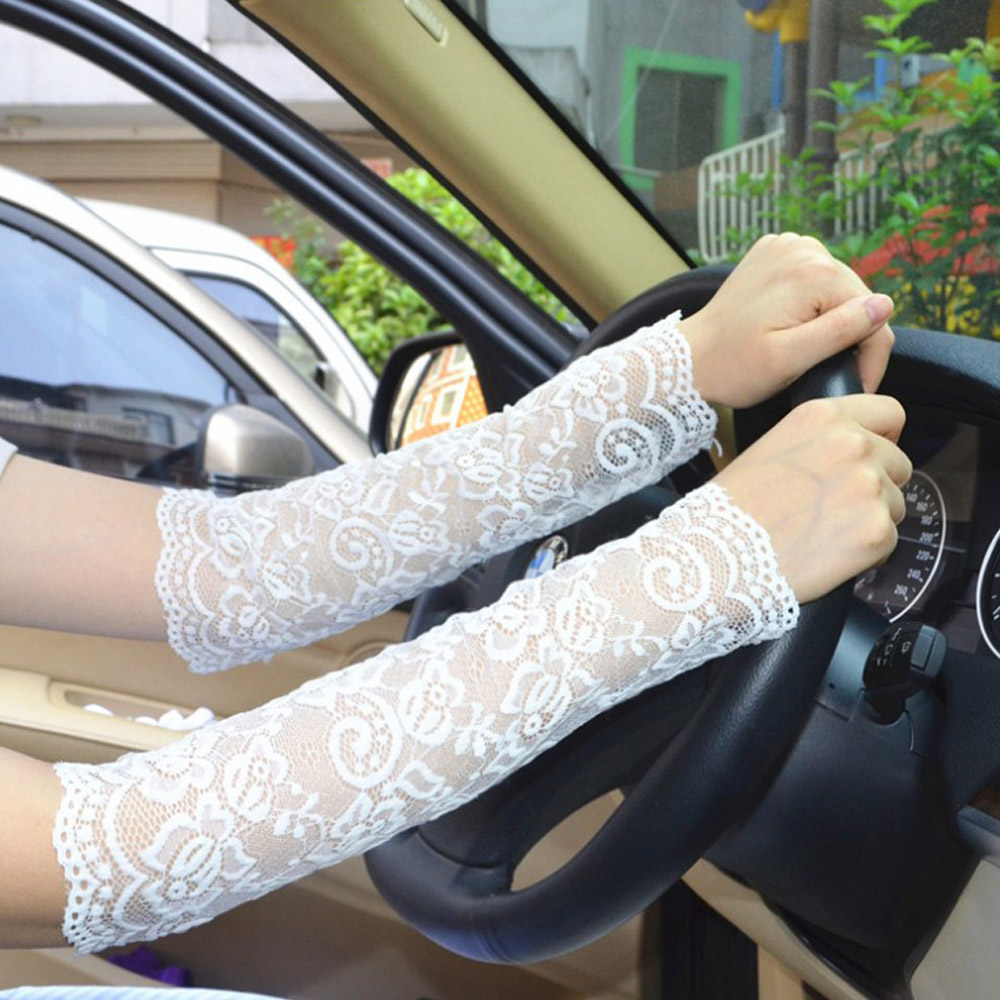 장미 망사 팔토시 시스루 레이스 토시 운전 자외선차단 쿨토시