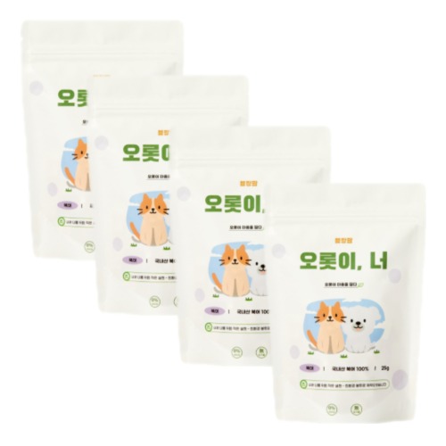 오롯이너 고양이 강아지 동결건조 간식 트릿 북어, 25g, 4개 - 상품 이미지