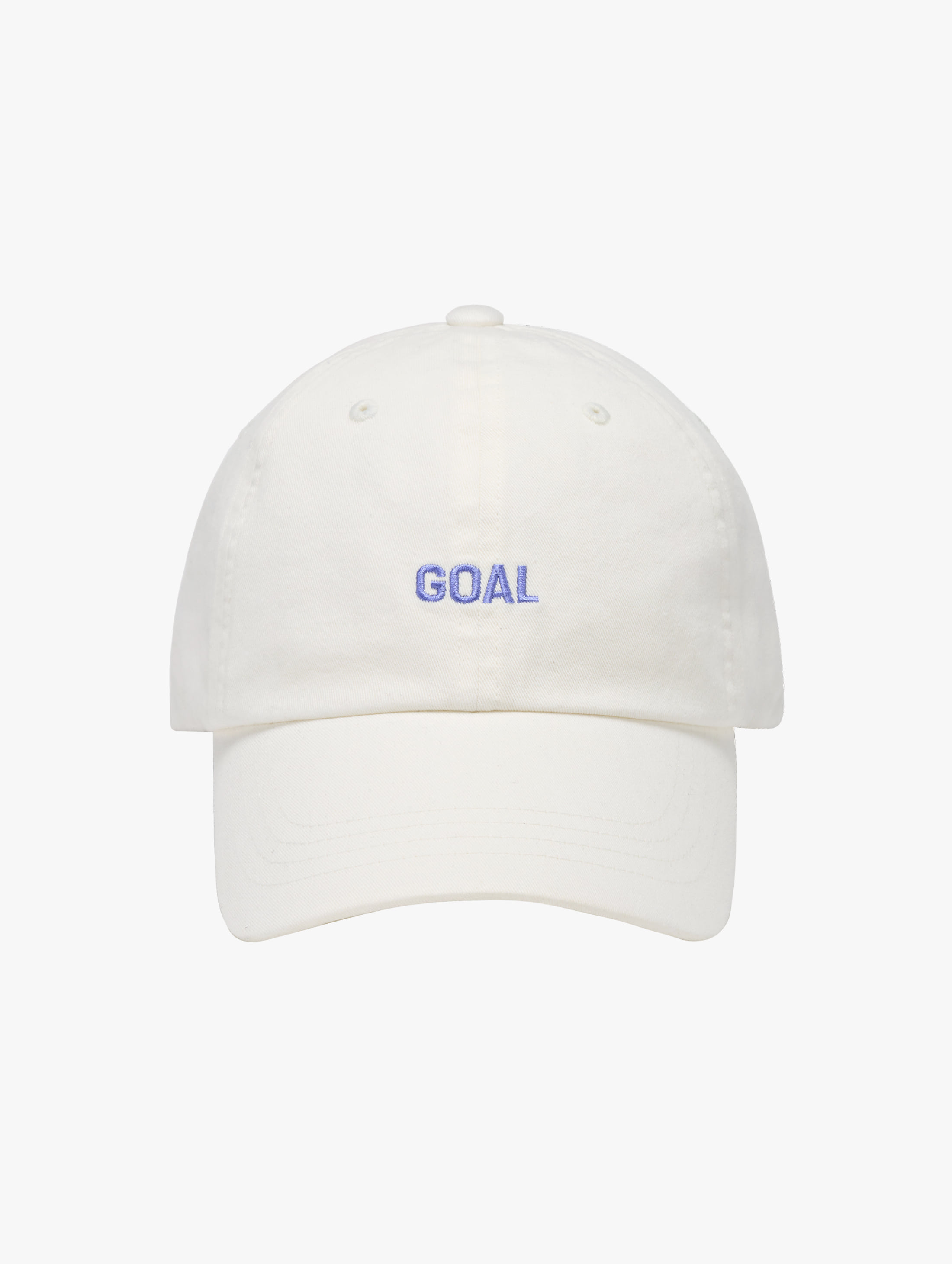 GOAL EMBROIDERY BALL CAP-OFF WHITE - 상품 이미지