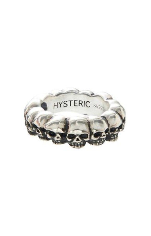 히스테릭글래머 HYSTERIC GLAMOUR SKULL 해골 반지 실버 링 스컬링 - 상품 이미지