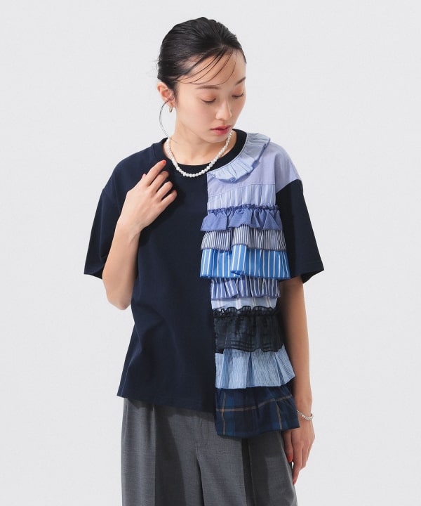 빔즈 재팬 BEAMS JAPAN x TORI-TO 별주 티어드 아시메 티셔츠 25SS - 상세 이미지 4