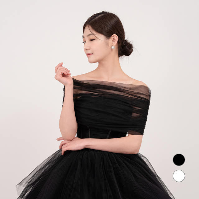릴리드레스 몽블랑 볼레로 드레스숄 웨딩볼레로 빅사이즈 케이프