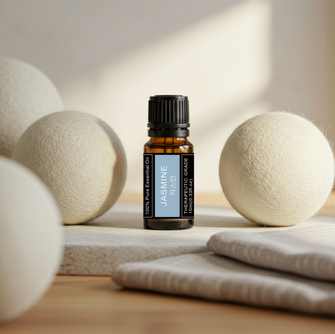 건조기 양모볼 아로마 오일 퓨어등급 울 섬유 드라이어볼 에센셜 오일 원액 자스민