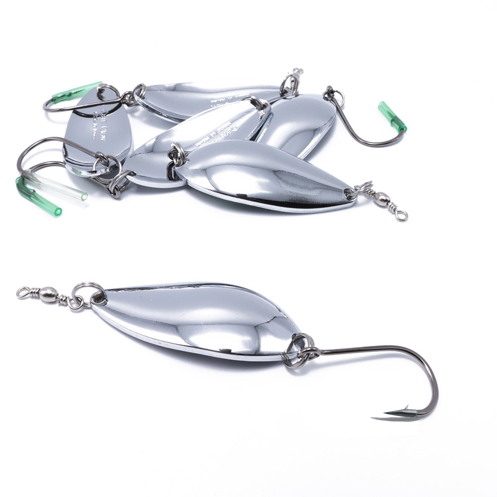 캣츠크로우 케이스스푼 루어스푼 쏘가리 배스 삼치 농어 싱글훅 실버, 12g - 메인 이미지