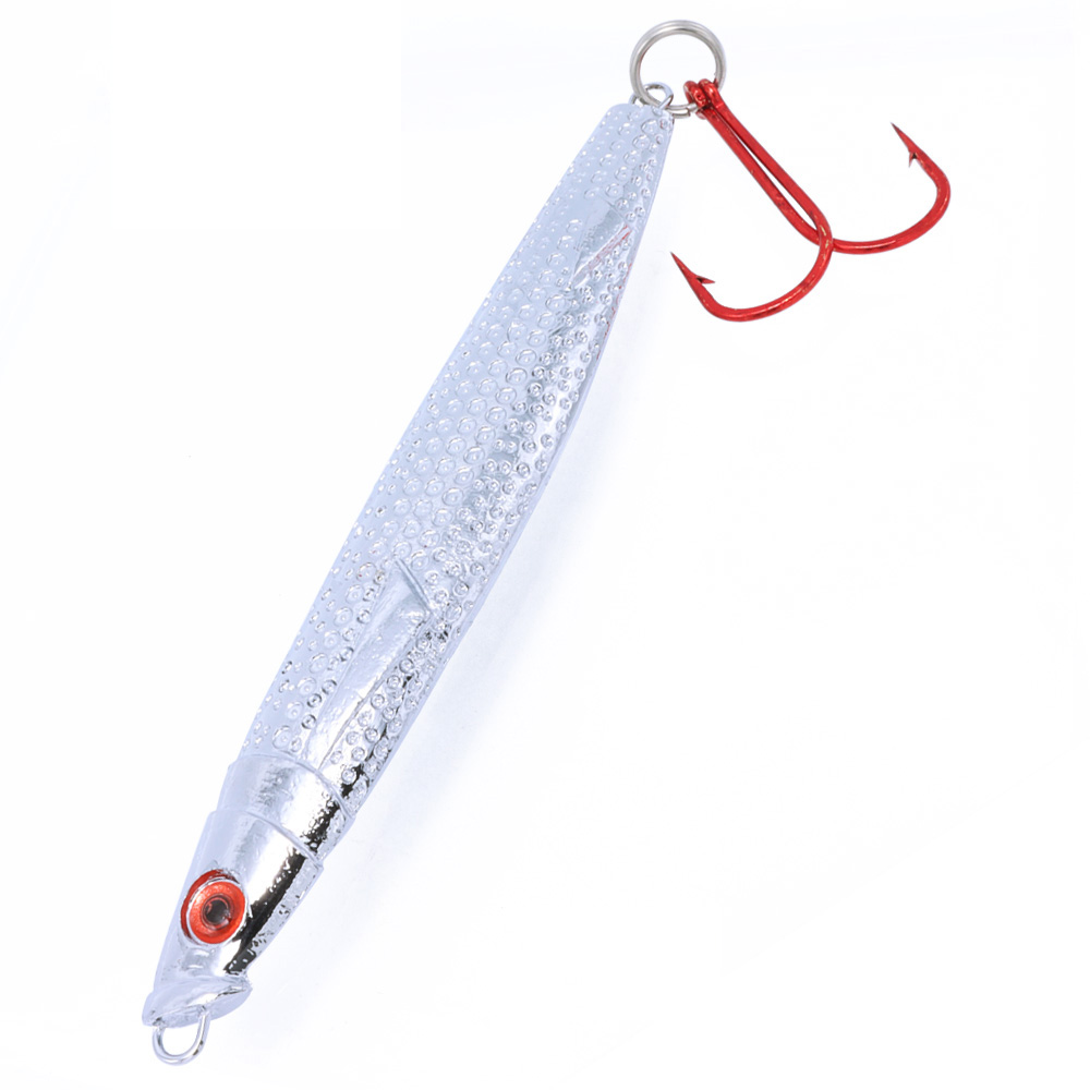 캣츠크로우 멸치지그 대삼치 메탈지그 크롬 삼치 더블훅, 30g - 상품 이미지