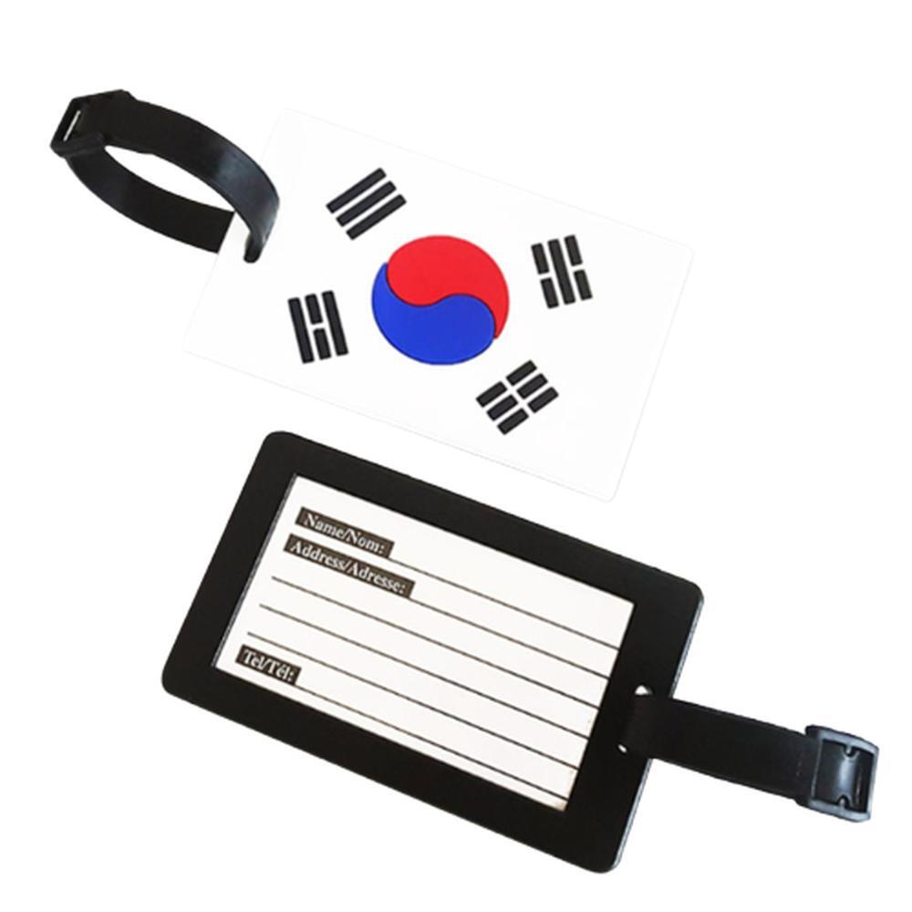태극기 러기지택 가방 이름표 캐리어태그 네임라벨