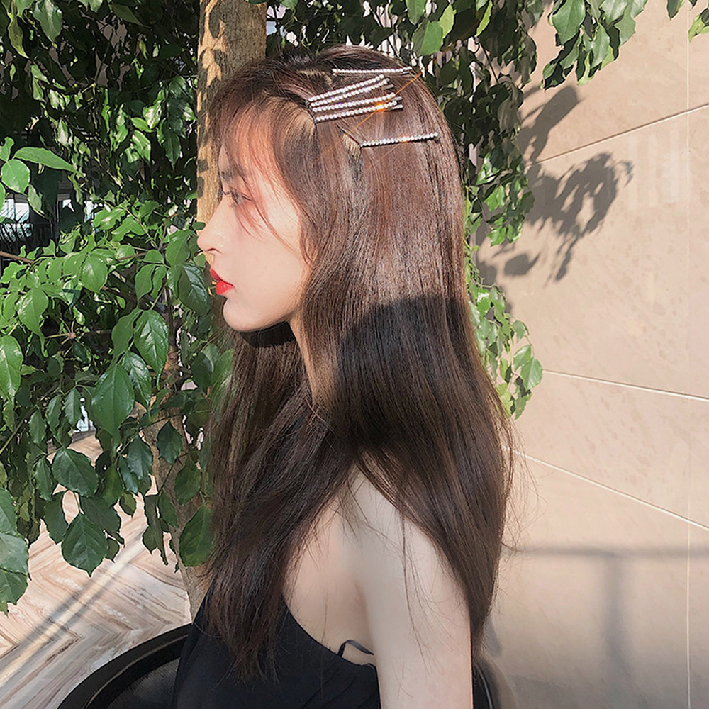 큐빅 실핀 헤어실핀 앞머리 얇은 옆머리 삔세트 프랑스삔 앞머리핀 반머리 바비 - 상세 이미지 3
