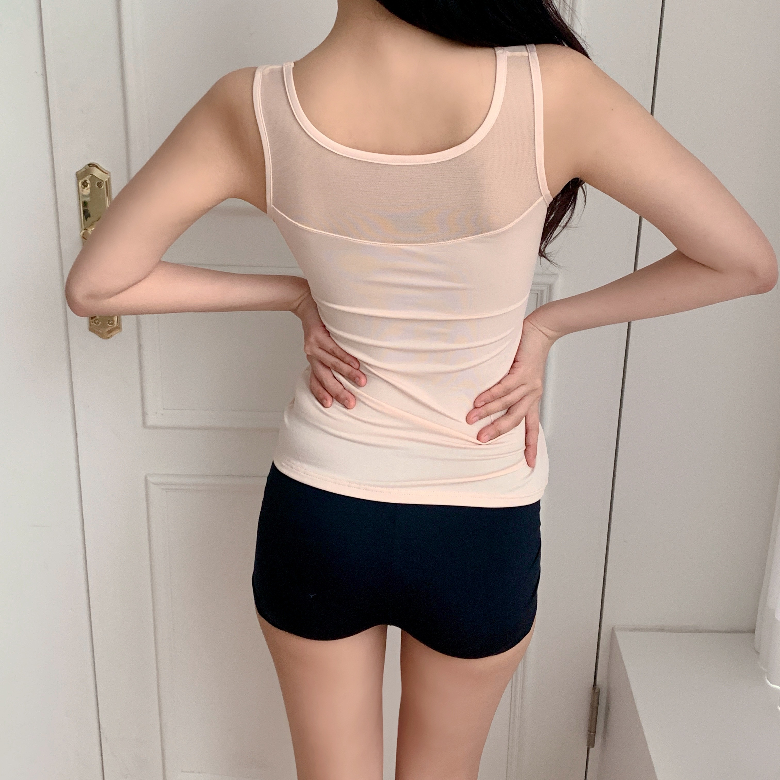 3차 재입고 국산 캡나시 인견쿨 런닝브라 브라캡 슬럽 브라탑 나시 B1501 혼합, 90 - 상세 이미지 4