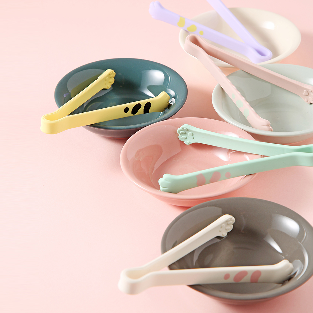 고양이집게 실리콘집게 고양이발 치킨 빵 샐러드 디저트 집게 소 - 상품 이미지