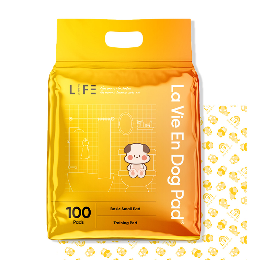 라비앙독 패드 애견 강아지 배변 반려견 논슬립 박스 베이직 소형, 100매입, 4개