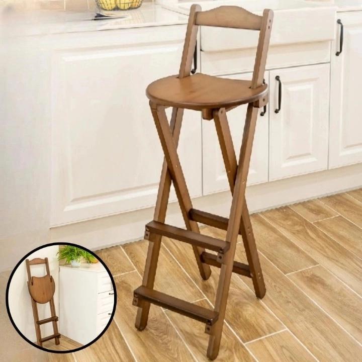 접이식바테이블의자 아일랜드 높은나무의자