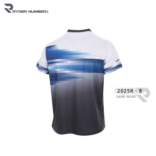 라이더 RYDER 2025R-8 경기복 남성/여성 게임웨어 반팔티 배드민턴 탁구 스쿼시 스포츠의류 - 상세 이미지 2