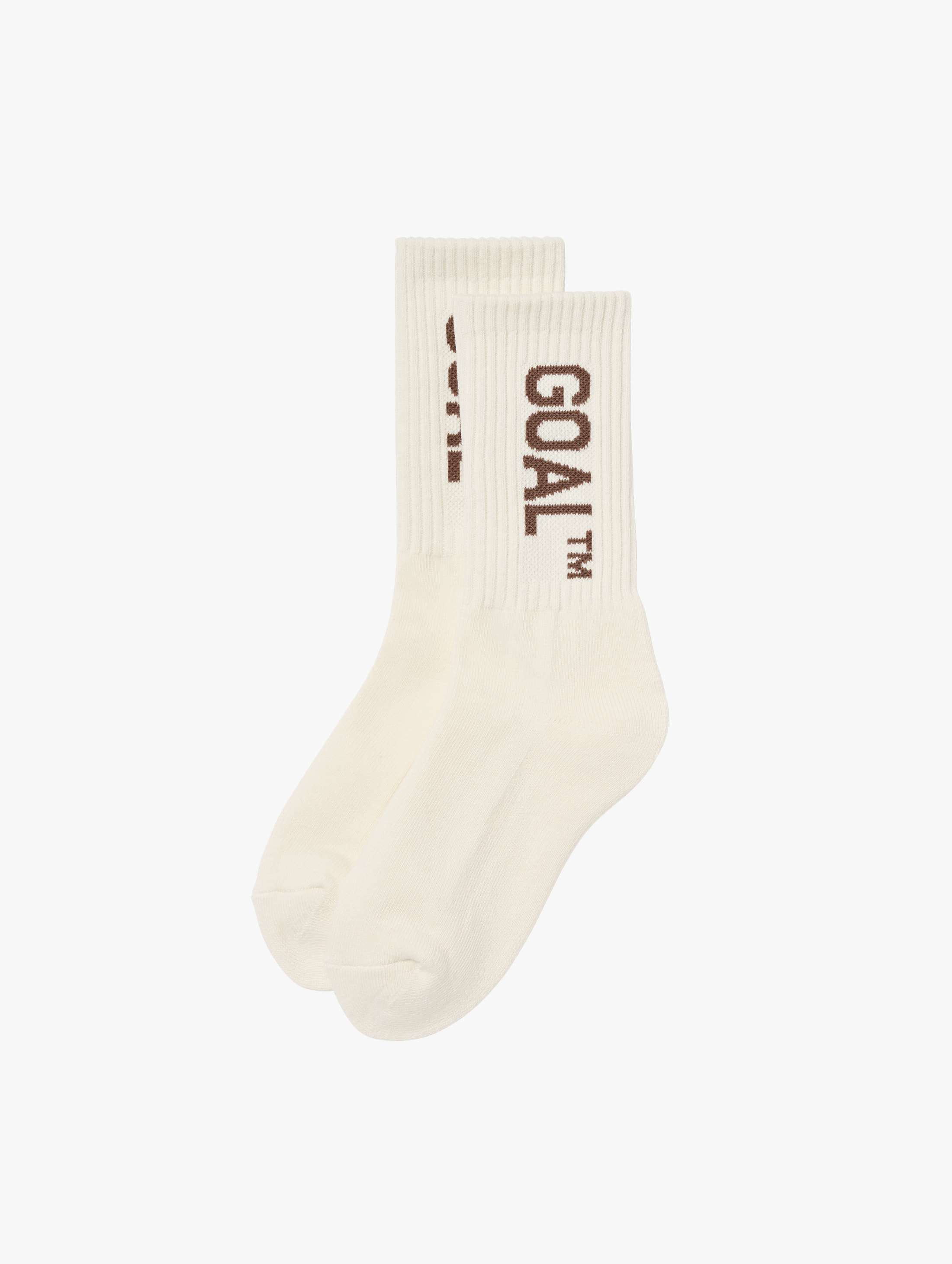 ESSENTIAL GOAL CREW SOCKS-OFF WHITE - 상품 이미지